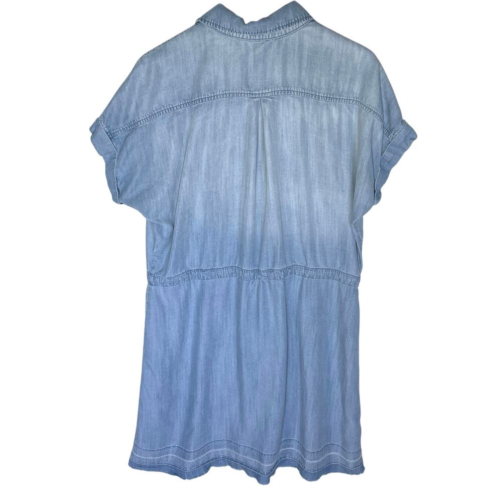ANTHROPOLOGIE CLOTH & STONE Women’s Vintage Lightwash Chambray Dress - Picture 5 of 5
